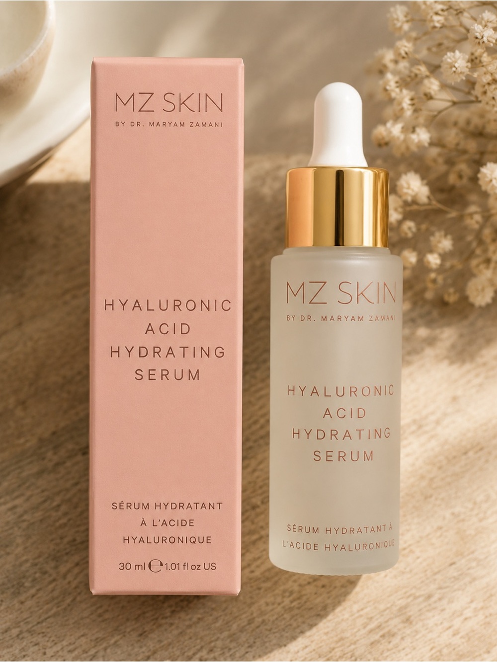 NEW MZ Skin Hyaluronic Acid Hydrating Serum 30mL Full Size